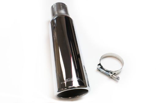 Picture of JBA 2.5in x 3.5in x 15in Polished Chrome Tip - Clamp On