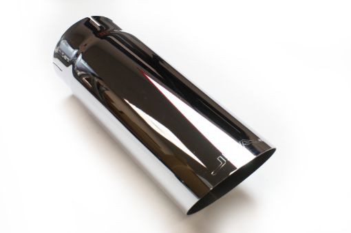 Picture of JBA 4in x 4.5in x 12in Angle Cut Chrome Plated Exhaust Tip