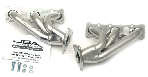 Picture of JBA 04 - 15 Nissan 4.0L V6 1 - 58in Primary Silver Ctd Cat4Ward Header