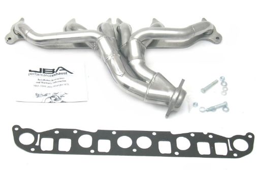 Picture of JBA 91 - 99 Jeep 4.0L 1 - 12in Primary Silver Ctd Cat4Ward Header