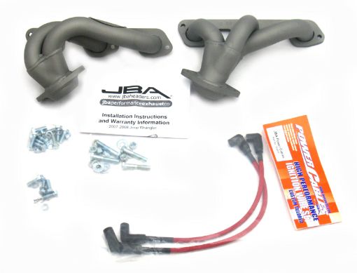 Picture of JBA 07 - 11 Jeep 3.8L V6 1 - 12in Primary Ti Ctd Cat4Ward Header