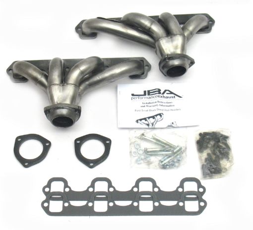 Picture of JBA Ford 260 - 351W SBF 1 - 58in Primary Raw 409SS Tight Tuck Header