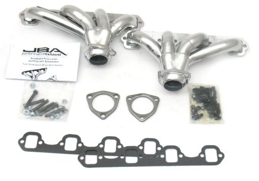 Picture of JBA Ford 260 - 351W SBF 1 - 58in Primary Silver Ctd Tight Tuck Header