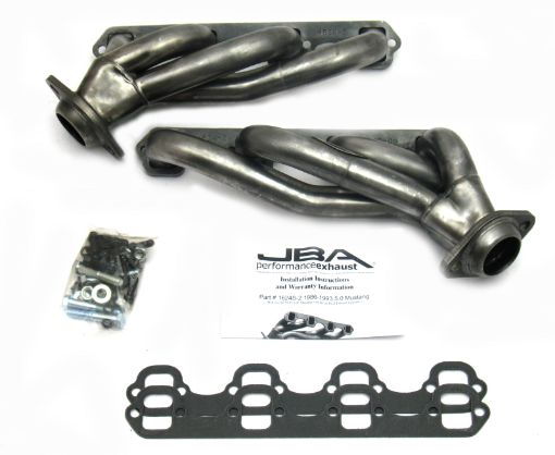 Picture of JBA 86 - 93 Ford Mustang 5.0L SBF 1 - 58in Primary Raw 409SS Cat4Ward Header