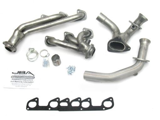 Picture of JBA 95 - 97 Ford Ranger 4.0L OHV 1 - 12in Primary Raw 409SS Cat4Ward Header