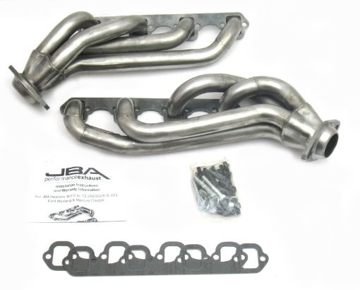 Picture of JBA 65 - 73 Ford Mustang 260 - 302 SBF wGT40 - P Heads 1 - 58in Primary Raw 409SS Mid Length Header