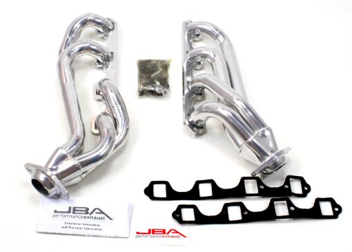Picture of JBA 65 - 73 Ford Mustang 260 - 302 SBF wGT40 - P Heads 1 - 58in Primary Silver Ctd Mid Length Header