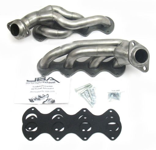 Picture of JBA 04 - 10 Ford F - Series 5.4L 3V 1 - 58in Primary Raw 409SS Cat4Ward Header