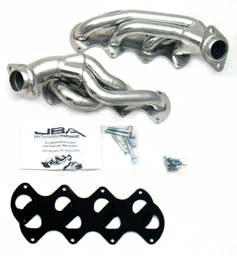 Picture of JBA 04 - 10 Ford F - 150 5.4L 3V 1 - 58in Primary Raw 409SS Cat4Ward Header