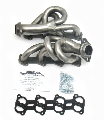 Picture of JBA 97 - 03 Ford F - 150 4.6L 2V 1 - 12in Primary Raw 409SS Cat4Ward Header