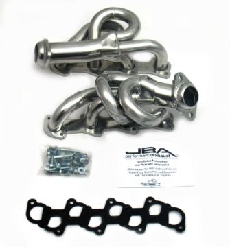 Picture of JBA 97 - 03 Ford F - 150 4.6L 2V 1 - 12in Primary Silver Ctd Cat4Ward Header