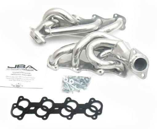 Picture of JBA 97 - 03 Ford F - 150 5.4L 2V 1 - 12in Primary Silver Ctd Cat4Ward Header