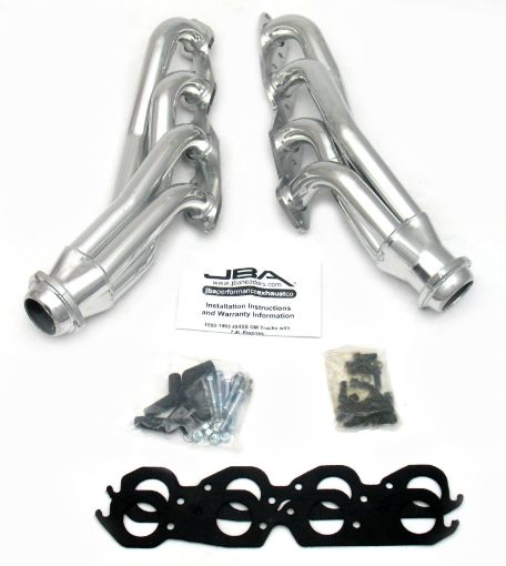 Picture of JBA 88 - 93 GM Truck 7.4L BBC wo A.I.R. 1 - 34in Primary Silver Ctd Cat4Ward Header
