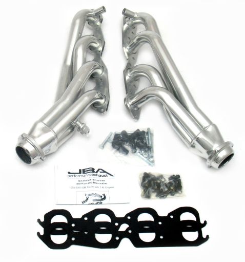 Picture of JBA 96 - 00 GM Truck 7.4L Voretc wEGR A.I.R. 1 - 34in Primary Silver Ctd Cat4Ward Header
