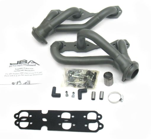 Picture of JBA 88 - 95 02 - 03 GM S - Truck 4.3L V6 4WD 1 - 12in Primary Ti Ctd Cat4Ward Header