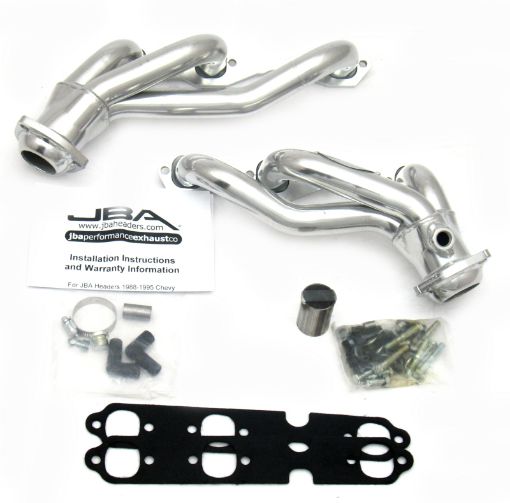 Picture of JBA 88 - 95 GM Truck 4.3L V6 wo A.I.R. Injection 1 - 12in Primary Silver Ctd Cat4Ward Header