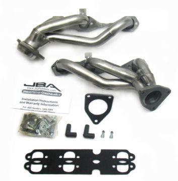 Picture of JBA 99 - 02 GM Truck 4.3L V6 wo A.I.R. Injection 1 - 12in Primary Raw 409SS Cat4Ward Header