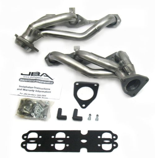 Picture of JBA 99 - 02 GM Truck 4.3L V6 wo A.I.R. Injection 1 - 12in Primary Raw 409SS Cat4Ward Header