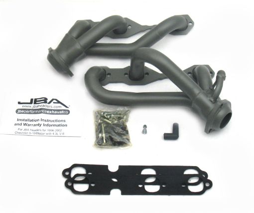 Picture of JBA 96 - 01 GM S Truck 4.3L V6 wo A.I.R. Injection 1 - 12in Primary Ti Ctd Cat4Ward Header