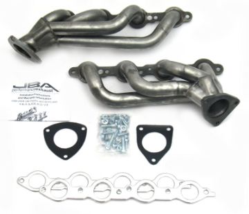 Picture of JBA 03 - 06 GM Truck 6.0L LS wo EGR 1 - 58in Primary Raw 409SS Cat4Ward Header