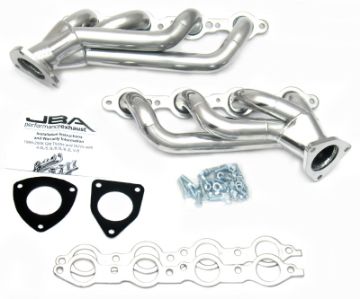 Picture of JBA 03 - 06 GM Truck 6.0L LS wo EGR 1 - 58in Primary Silver Ctd Cat4Ward Header