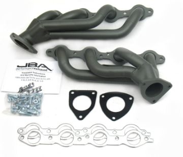 Picture of JBA 03 - 06 GM Truck 6.0L LS wo EGR 1 - 58in Primary Ti Ctd Cat4Ward Header