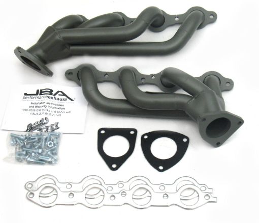 Picture of JBA 03 - 06 GM Truck 6.0L LS wo EGR 1 - 58in Primary Ti Ctd Cat4Ward Header