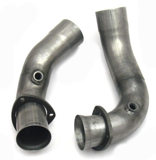 Picture of JBA 01 - 06 GM Truck 8.1L (wAllison Trans) 409SS Emissions Legal Mid Pipes