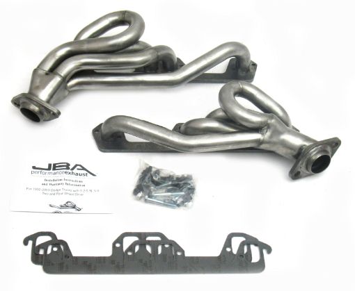Picture of JBA 96 - 03 Dodge Truck 5.2L5.9L Magnum 1 - 12in Primary Raw 409SS Cat4Ward Header
