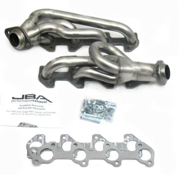 Picture of JBA 00 - 03 Dodge 4.7L PowerTech 1 - 12in Primary Raw 409SS Cat4Ward Header