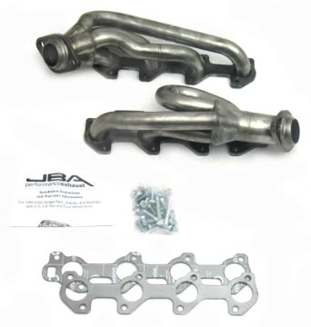 Picture of JBA 02 - 03 Dodge RAM 4.7L PowerTech 1 - 12in Primary Raw 409SS Cat4Ward Header