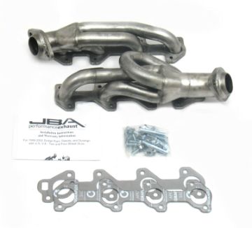 Picture of JBA 04 - 07 Dodge Dakota 4.7L PowerTech 1 - 12in Primary Raw 409SS Cat4Ward Header