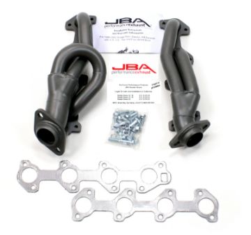 Picture of JBA 04 - 07 Dodge Dakota 4.7L PowerTech 1 - 12in Primary Ti Ctd Cat4Ward Header