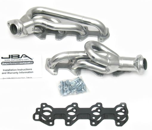 Picture of JBA 00 - 03 Dodge 4.7L PowerTech 1 - 12in Primary Silver Ctd Cat4Ward Header