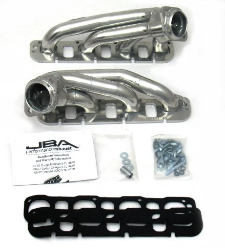 Picture of JBA 09 - 20 Chrysler 5.7L HEMI 1 - 34in Primary Silver Ctd Cat4Ward Header
