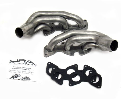 Picture of JBA 03 - 09 Toyota 4.0L V6 wo A.I.R. 1 - 12in Primary Raw 409SS Cat4Ward Header