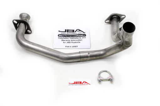 Picture of JBA 96 - 99 Dodge DakotaDurango 5.2L5.9L AT 409SS Emissions Legal Mid Pipes