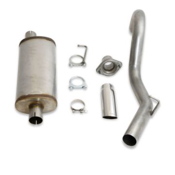 Picture of JBA 00 - 06 Jeep Wrangler TJ 2.5L4.0L 304SS Single Rear Exit Cat - Back Exhaust
