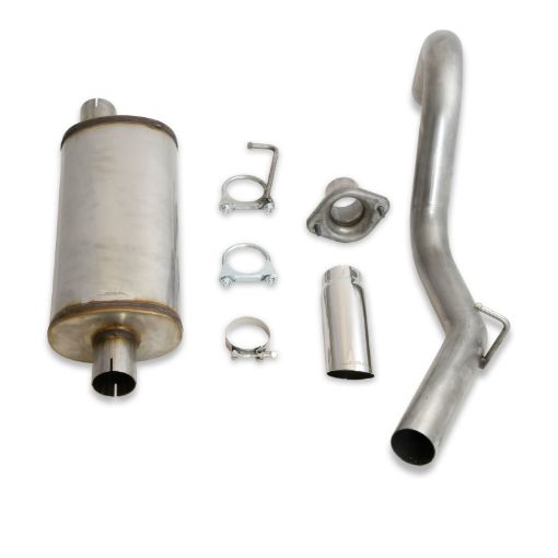 Picture of JBA 00 - 06 Jeep Wrangler TJ 2.5L4.0L 304SS Single Rear Exit Cat - Back Exhaust