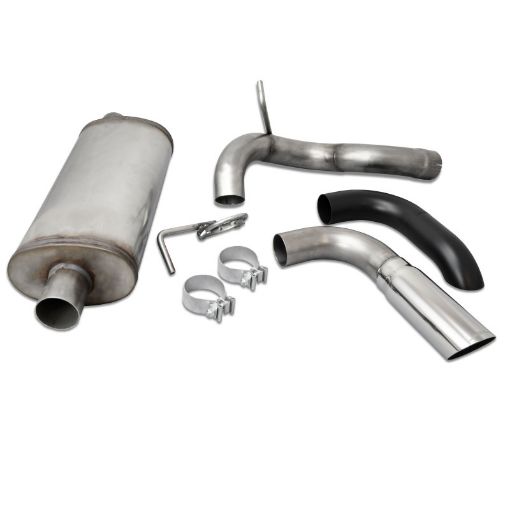 Picture of JBA 18 - 20 Jeep Wrangler JL 2.0L3.6L 304SS Single Rear Exit Axle Back Exhaust