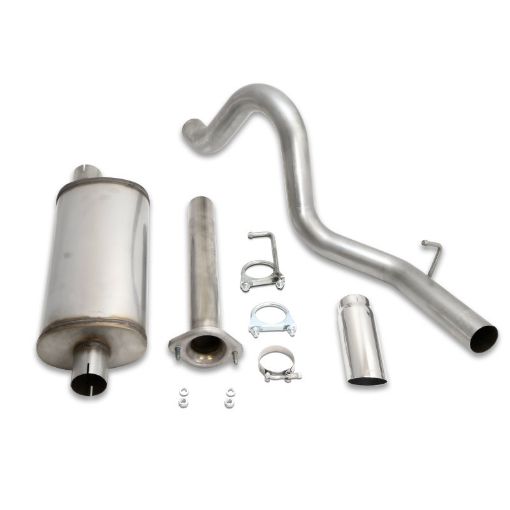 Picture of JBA 04 - 06 Jeep Wrangler LJ 2.4L4.0L 304SS Single Rear Exit Cat - Back Exhaust