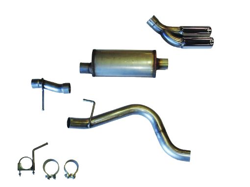 Picture of JBA 19 - 20 Ford Ranger EcoBoost 304SS Dual Side Rear Exit Cat - Back Exhaust w3 - 12in Tips