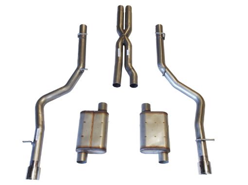 Picture of JBA 05 - 10 ChryslerDodge Cars 6.1L 409SS Dual Rear Exit Cat - Back Exhaust