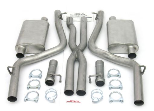 Picture of JBA 08 - 14 Dodge Challenger 5.7L 409SS Dual Rear Exit Cat - Back Exhaust