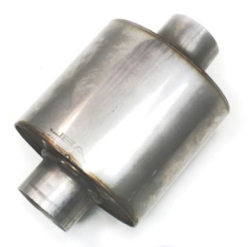 Picture of JBA Universal Straight - Through 304SS Muffler 6x6x4 2.5in Inlet Diameter CenterCenter