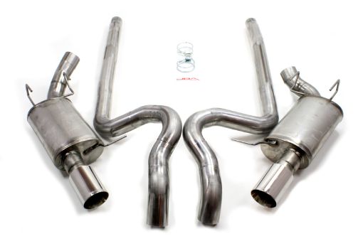Picture of JBA 11 - 14 Ford Mustang GTGT500 5.0L5.4L5.8L 409SS Dual Rear Exit Cat - Back Exhaust