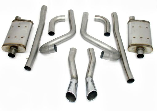 Picture of JBA 65 - 66 Ford Mustang 260 - 428 409SS Dual Through Rear Valance Header Back Exhaust