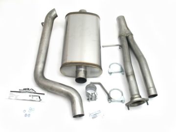 Picture of JBA 03 - 06 Hummer H2 6.0L 409SS Single Rear Exit Cat - Back Exhaust