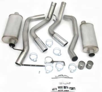 Picture of JBA 01 - 06 Chevrolet Silverado 25003500 HD 6.08.1L 409SS Pass Side Dual Exit Cat - Back Exhaust