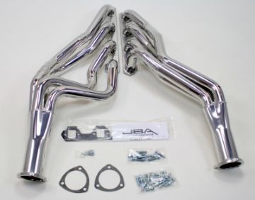 Picture of JBA 65 - 73 Ford Mustang 260 - 302 SBF 4 Speed C4C6AOD 1 - 34in Primary Silver Long Tube Header